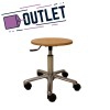 Kinefis Elite wooden stool: Without backrest and low height of 40 - 53 cm - LAST UNIT